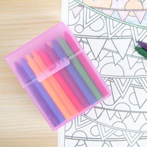 Crayon Boxes with Hinged Lids & Snap Closure, Three (3) Boxes - Picture 9 of 12